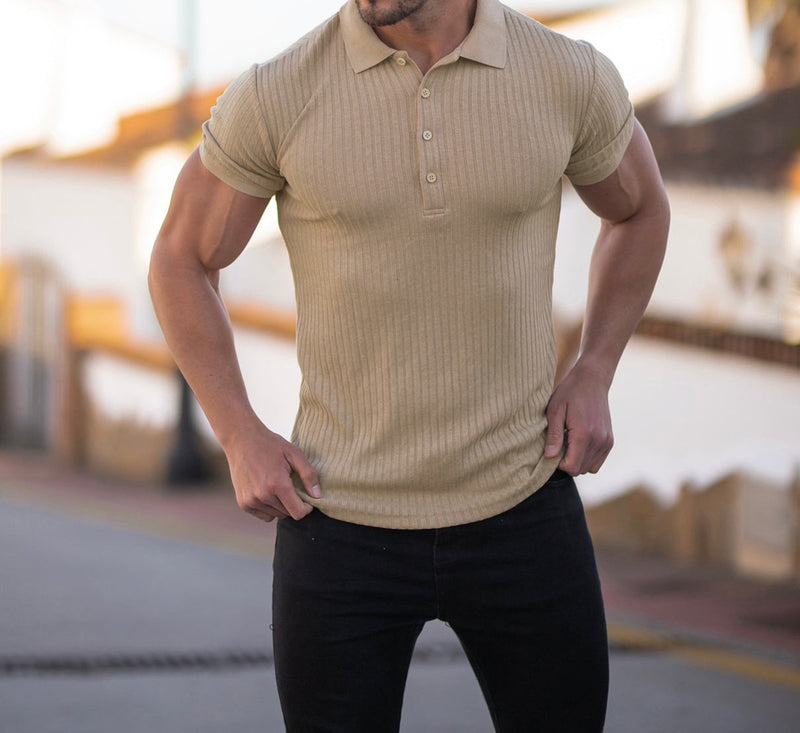 Camisa masculina de manga curta em 5 cores